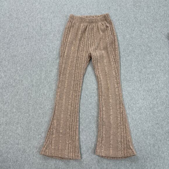 Shein Bundle of 3 Pants Girl SZ 7Y Flared Knitted Pull On Elastic Waistband Soft - Picture 5 of 11